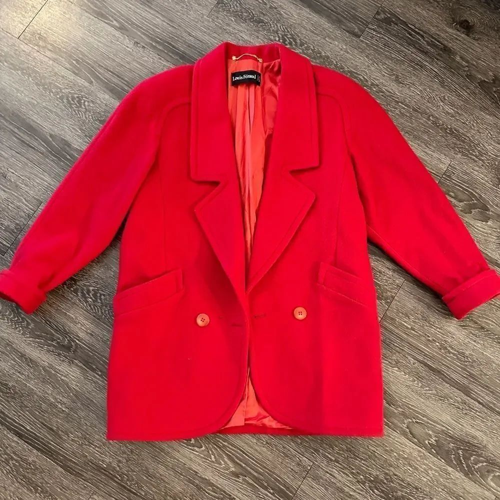 Louis Feraud vintage red jacket